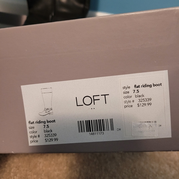 LOFT Riding Boots Black size 7.5 - Picture 4 of 5